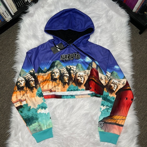 Naruto Hokage Womens Hoodie Size Large Leaf Village - Picture 1 of 5